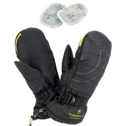 Mitenka grzewcza ski doroslych Therm-ic Warmer Ready Gloves kieszen na suwak. Czerwone rękawiczki THERM-IC, bez wzorów, z poliesteru, sportowe. Za 279.00 zł.