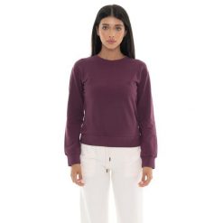 Bluza zimowa Leone 1947 Never Without Damen z Rundhalsausschnitt. Czerwone bluzy LEONE 1947 APPAREL, na zimę, bez wzorów, z bawełny, bez kaptura, na fitness i siłownię. W wyprzedaży za 147.35 zł.