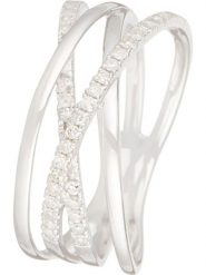 CARATELLI Złoty pierścionek "Lanao" z diamentami rozmiar: 56. Szare pierścionki CARATELLI, z diamentem, złote. Za 1,777.45 zł.