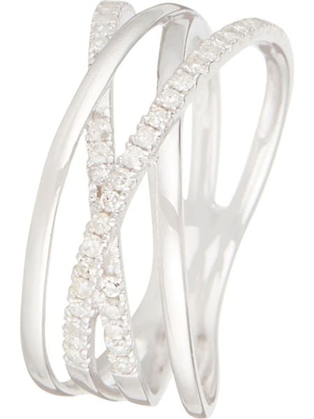 CARATELLI Złoty pierścionek "Lanao" z diamentami rozmiar: 56. Szare pierścionki CARATELLI, z diamentem, złote. Za 1,777.45 zł.