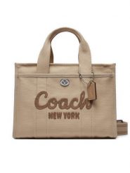 Coach Torebka Cargo CP164 Beżowy. Brązowe shopper bag Coach, bez wzorów, z materiału, bez dodatków. Za 799.99 zł.