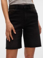 Vero Moda Szorty dżinsowe w kolorze czarnym rozmiar: XS. Czarne szorty Vero Moda, bez wzorów. Za 74.99 zł.
