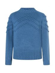 More & More Sweter w kolorze niebieskim rozmiar: 46. Niebieskie swetry More & More, bez wzorów, bez ramiączek. Za 127.65 zł.
