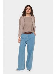 SAINT TROPEZ Sweter w kolorze beżowym rozmiar: S. Brązowe swetry Saint Tropez, s, bez wzorów, bez ramiączek. Za 104.99 zł.