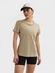 Koszulka damska Hummel Active CO. Brązowe t-shirty sportowe Hummel, l, bez wzorów, z bawełny, bez ramiączek, do piłki nożnej. Za 175.00 zł.