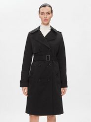 Boss Trencz Conry 50489115 Czarny Regular Fit. Czarne płaszcze Boss, bez wzorów, z syntetyku, bez kaptura. Za 859.99 zł.