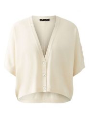 Miss Lagotte Kardigan w kolorze kremowym rozmiar: 38. Brązowe swetry Miss Lagotte, bez wzorów, bez ramiączek. Za 165.99 zł.