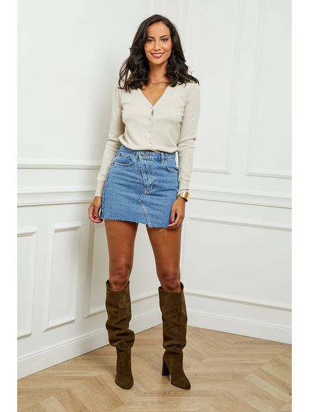 Soft Cashmere Kardigan w kolorze beżowym rozmiar: 34/36. Brązowe swetry Soft Cashmere, bez wzorów, z kaszmiru, klasyczne, bez ramiączek. Za 124.95 zł.