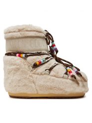 Moon Boot Śniegowce 80D1409470 Beżowy. Brązowe śniegowce Moon Boot, bez wzorów, z materiału, bez zapięcia. Za 1,799.00 zł.