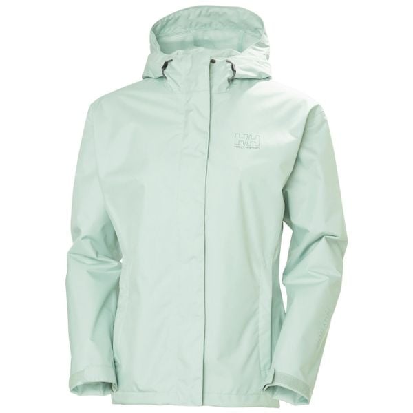 Kurtka przeciwdeszczowa damska Helly Hansen Seven J. Zielone kurtki Helly Hansen, bez wzorów, bez kaptura. Za 510.50 zł.