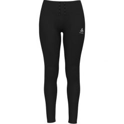 Legginsy do biegania damskie Odlo ESSENTIAL. Czarne legginsy ODLO, bez wzorów, sportowe. Za 289.99 zł.