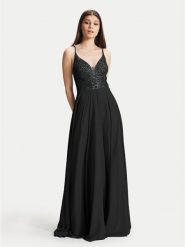Hey Kyla Sukienka wieczorowa 5AC105HK Czarny Regular Fit. Czarne sukienki Hey Kyla, bez wzorów, z syntetyku, wizytowe, bez kołnierzyka, bez ramiączek. Za 449.99 zł.