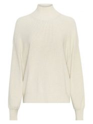 MOSS COPENHAGEN Sweter "Magnea" w kolorze kremowym rozmiar: L/XL. Brązowe swetry Moss Copenhagen, l, bez wzorów, ze splotem, bez ramiączek. Za 187.96 zł.