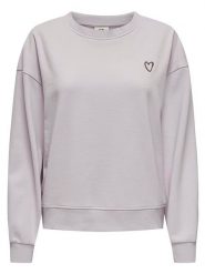 JDY Bluza w kolorze fioletowym rozmiar: XL. Różowe bluzy JDY, xl, z aplikacjami, z bawełny, bez kaptura. Za 70.57 zł.
