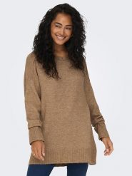 ONLY Sweter w kolorze karmelowym rozmiar: XS. Brązowe swetry ONLY, xs, bez wzorów, bez ramiączek. Za 70.08 zł.