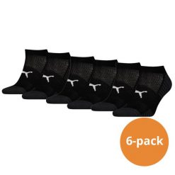 Skarpety Puma Sport Sneaker Amortyzowane, 6 szt. Czarne. Czarne skarpetki Puma, bez wzorów, z elastanu. Za 162.99 zł.