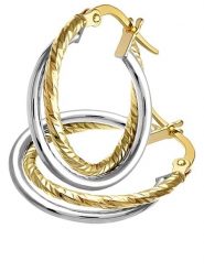 Revoni Złote kolczyki-kreole rozmiar: onesize. Szare kolczyki Revoni, złote. Za 636.92 zł.