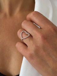 Les Favorites Srebrny pierścionek rozmiar: 54. Szare pierścionki Les Favorites, srebrne. Za 173.99 zł.