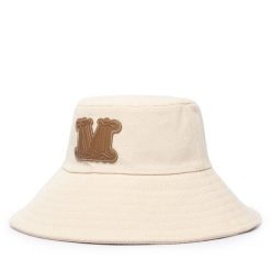 Kapelusz Max Mara Beachwear. Brązowe kapelusze Max Mara Beachwear, bez wzorów. Za 614.99 zł.