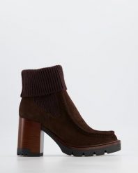 ZAMSZOWE BOTKI ZAC-02 CAM TDM. Botki Venezia, bez wzorów, ze skóry, bez obcasa, bez zapięcia. Za 699.00 zł.