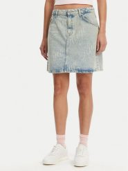 HUGO Spódnica jeansowa Gami 50534755 Niebieski Regular Fit. Niebieskie spódnice Hugo, xl, bez wzorów, z bawełny. Za 299.99 zł.