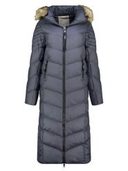 Geographical Norway Płaszcz zimowy "Capucine" w kolorze granatowym rozmiar: 3XL. Niebieskie płaszcze Geographical Norway, na zimę, xl, bez wzorów, z puchu, bez kaptura. Za 292.89 zł.