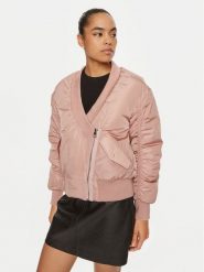 Silvian Heach Kurtka bomber Senik GPA24019GB Różowy Regular Fit. Czerwone kurtki Silvian Heach, bez wzorów, z syntetyku, bez kaptura. Za 719.99 zł.