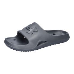Klapki Sportowe Unisex Under Armour W Locker V Sl Us9. Szare klapki Under Armour, bez wzorów, z materiału, sportowe, bez obcasa, bez zapięcia. Za 115.55 zł.