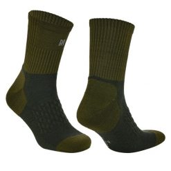Skarpety trekkingowe anti-kleszcz Coolmax - Bezszwowe - Ibex Anti-Tick. Zielone skarpetki Norfolk, bez wzorów, z elastanu. Za 84.99 zł.