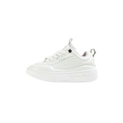 Buty damskie Fila Superbubble CQ. Białe buty treningowe Fila, bez wzorów, z materiału, bez zapięcia, tenisowe. Za 369.40 zł.