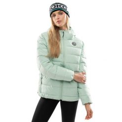 Kurtka puchowa lifestyle wodoodporna damska Cruise-W. Zielone kurtki SIROKO, l, bez wzorów, z puchu, bez kaptura. W wyprzedaży za 232.00 zł.