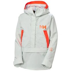 Damska kurtka narciarska Helly Hansen Powchaser Anorak. Zielone kurtki narciarskie Helly Hansen, na zimę, bez wzorów, bez kaptura, narciarskie. Za 1,016.40 zł.