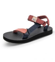 Sandały damskie Hannah Drifter. Czerwone sandały Hannah, bez wzorów, bez obcasa, bez zapięcia. Za 257.95 zł.