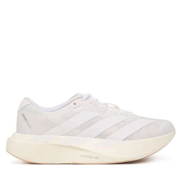 Buty do biegania adidas. Białe buty do biegania adidas, bez wzorów, bez zapięcia, do biegania. Za 649.99 zł.