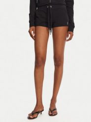 Juicy Couture Szorty sportowe JCWHS125312 Czarny Loose Fit. Czarne szorty sportowe Juicy Couture, bez wzorów, z bawełny. Za 149.99 zł.