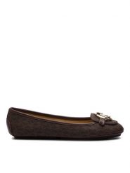 MICHAEL Michael Kors Baleriny Lillie Moc 40R9LIFP3B Brązowy. Brązowe baleriny MICHAEL Michael Kors, bez wzorów, ze skóry, bez obcasa, bez zapięcia. Za 399.99 zł.