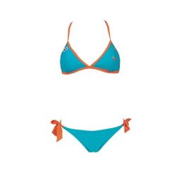Strój kąpielowy damski dwuczęściowy kostium bikini na basen Arena Icons. Niebieskie bikini Arena, bez wzorów, sportowe. Za 59.99 zł.