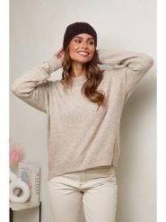 Soft Cashmere Sweter w kolorze beżowym rozmiar: 34/36. Brązowe swetry Soft Cashmere, bez wzorów, klasyczne, bez ramiączek. Za 113.90 zł.