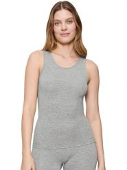 Triumph Wełniany top w kolorze szarym rozmiar: L. Szare topy Triumph, l, bez wzorów, z wełny, bez kołnierzyka, bez ramiączek. Za 95.46 zł.