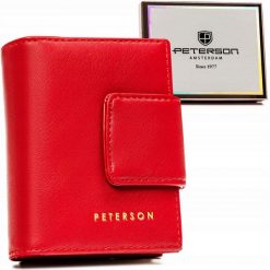 Portfel damski Peterson PTN 42329-F8 czerwony. Czerwone portfele Peterson, bez wzorów. Za 59.99 zł.