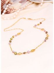 L'Atelier de Gaia Pozłacany naszyjnik z perłami - dł. 50 cm rozmiar: onesize. Żółte naszyjniki L'Atelier de Gaia, z materiału, z perłą, pozłacane. Za 100.52 zł.