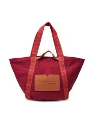 Coccinelle Torebka SXG C-Bounce Canvas E1 SXG 11 01 01 Bordowy. Czerwone shopper bag Coccinelle, bez wzorów, z materiału, bez dodatków. Za 399.99 zł.