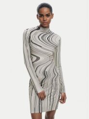 Desigual Sukienka codzienna Chiara 25WWVK35 Beżowy Slim Fit. Brązowe sukienki Desigual, na co dzień, s, bez wzorów, z wiskozy, bez kołnierzyka, bez ramiączek, proste. Za 389.99 zł.