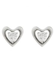 Guess Kolczyki JUBE05 024JW Srebrny. Szare kolczyki Guess, metalowe. Za 119.99 zł.