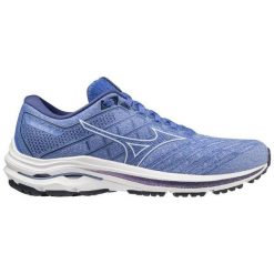 Buty do biegania damskie Mizuno Wave Inspire 18 amparo blue/white/deep cobalt. Niebieskie buty do biegania Mizuno, bez wzorów, bez zapięcia, do biegania, mizuno wave. Za 269.99 zł.