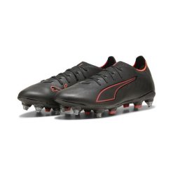 Buty piłkarskie unisex ULTRA 6 MATCH MxSG PUMA. Czarne buty do biegania Puma, bez wzorów, bez zapięcia, do biegania. Za 399.00 zł.