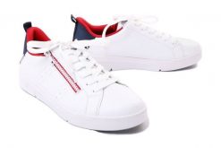 RIEKER REVOLUTION 41906-80 white, półbuty damskie. Białe półbuty wsuwane Rieker, bez wzorów, bez obcasa. Za 299.93 zł.