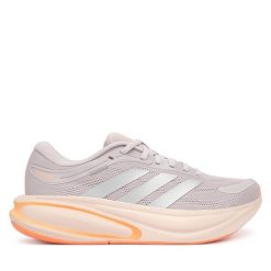 Buty do biegania adidas. Czerwone buty do biegania adidas, bez wzorów, bez zapięcia, do biegania. Za 299.99 zł.