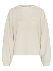 MOSS COPENHAGEN Bluza "Illiana" w kolorze kremowym rozmiar: L/XL. Brązowe bluzy bez kaptura Moss Copenhagen, l, bez wzorów, bez kaptura. Za 135.81 zł.