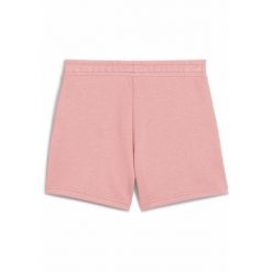 Młodzieżowe szorty ESS z małym logo No. 1 PUMA Pink Fruit. Czerwona szorty Puma, bez wzorów, prążkowane, młodzieżowe. Za 99.00 zł.